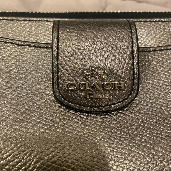 Coach Metallic pewter Wristlet - Picture 3 of 5